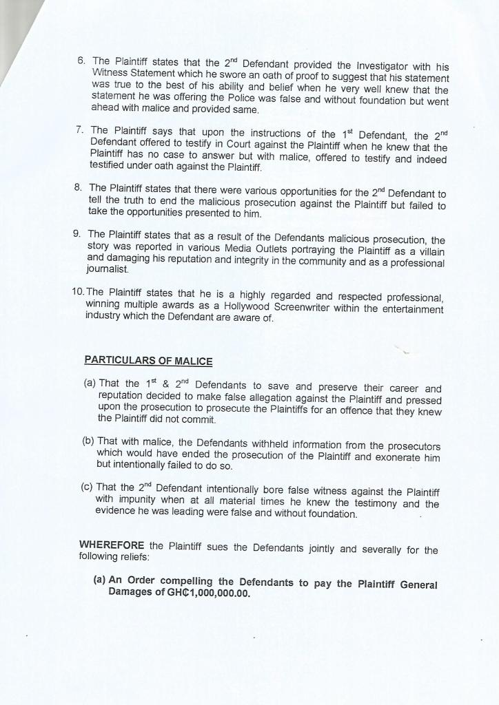 Asamoah Gyan sued GHc1m over rape case
