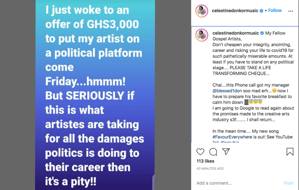 Celestine Donkor rejects Ghc3000 from big political party