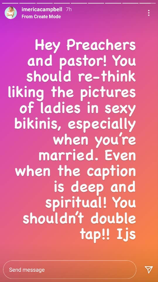 Married Pastors should stop liking pictures of ladies in sexy bikinis on social media - Gospel singer, Erica Campbell says
