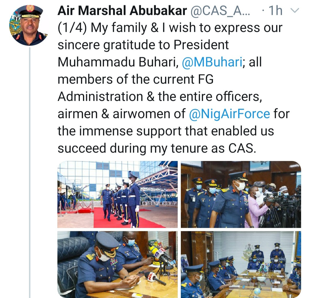 Support my successor - ex-Chief of Air Staff urges Nigerians