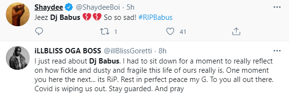 Popular Disc jockey, Babatunde Bello aka DJ Babus dies of COVID19