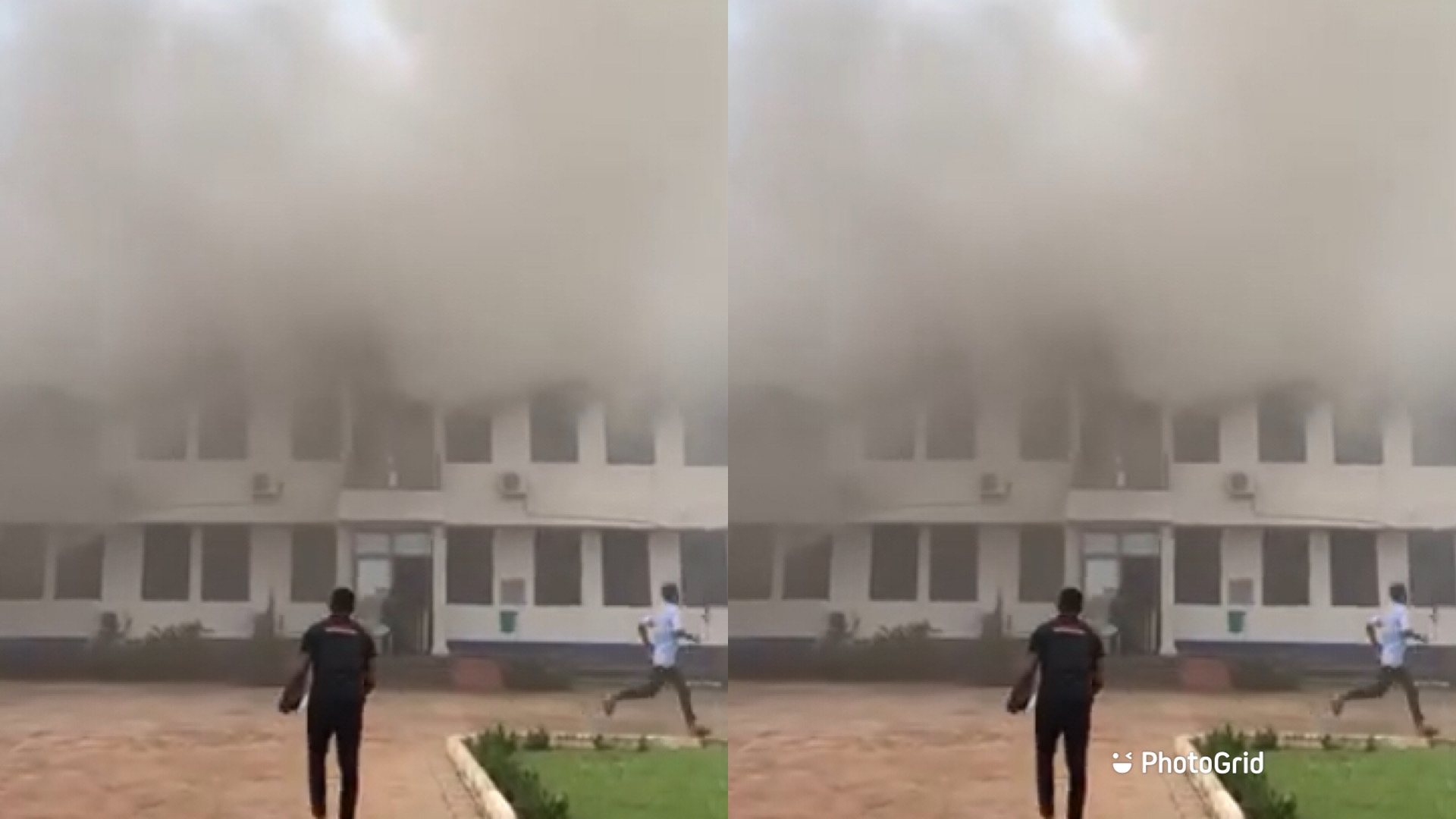 Mampong Technical College of Education on fire