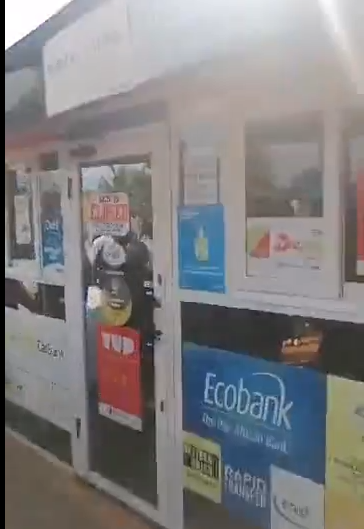 Armed Robbers attack Mobile money center at Buokrom in Kumasi