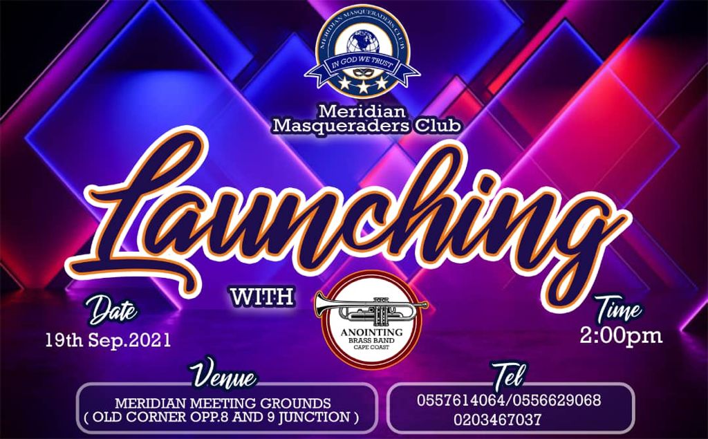Meridian Masquerading Club Set To Announce Its Presence In Ghana On September 19