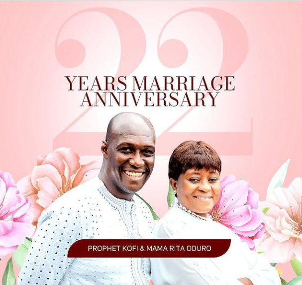 Prophet Kofi Oduro Celebrates 22 Years Of Marriage With Wife-Photos