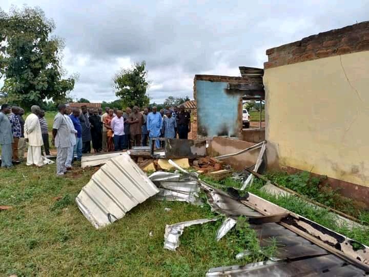 SHS students burn the house of headmaster after he failed to register them for wassce